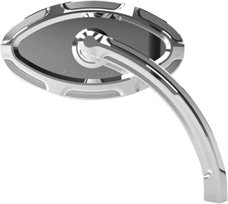 Arlen Ness - Cats Eye Forged Billet Mirror - Chrome - Left - Cats Eye Forged Billet Mirror - 13-131