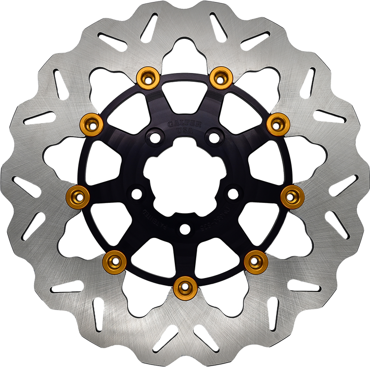Galfer - Rotor 11.5" Floating Wave Fr Black/gold Buttons - DF680CW-B-G Galfer - Rotor 11.5" Floating Wave Fr Black/gold Buttons - DF680CW-B-G