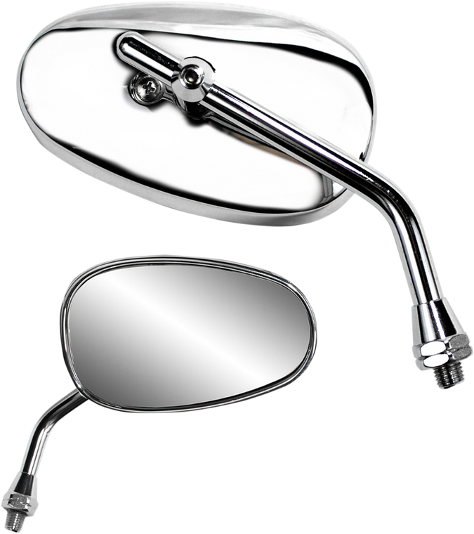 Parts Unlimited - Mini Classic Mirror - Classic "Harley Look" Mirror - 17049