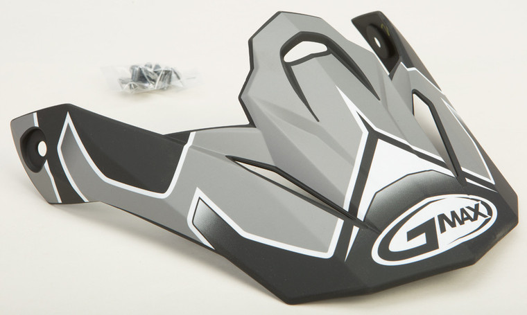 Gmax - Visor W/screws Step Mx-86 Dark Silver/white - G086018