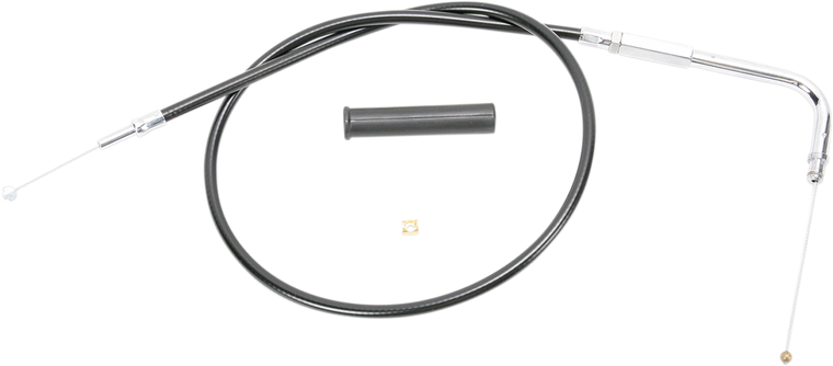 Drag Specialties - Throttle Cable - 26-1/2" - Vinyl - Black Vinyl Throttle/Idle Cable - 4332600B