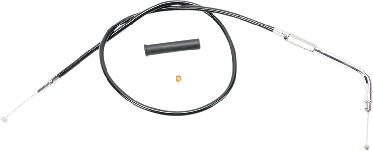 Drag Specialties - Throttle Cable - 32-1/2" - Vinyl - Black Vinyl Throttle/Idle Cable - 4332000B