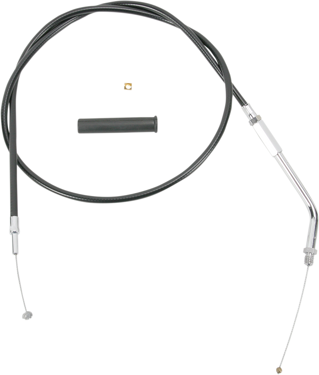 Drag Specialties - Throttle Cable - 32-1/2" - Vinyl - Black Vinyl Throttle/Idle Cable - 4330100B