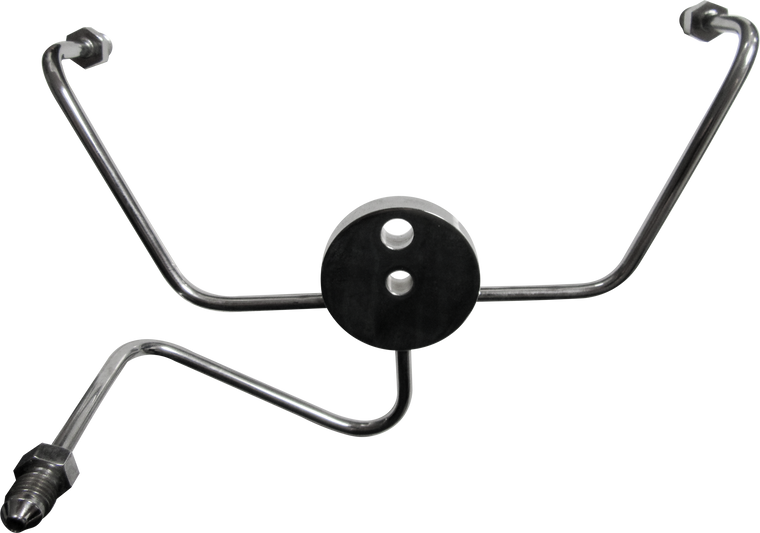 Goodridge - Front Brake Spider Wideglide Chrome -3an Fittings - PFTEEW