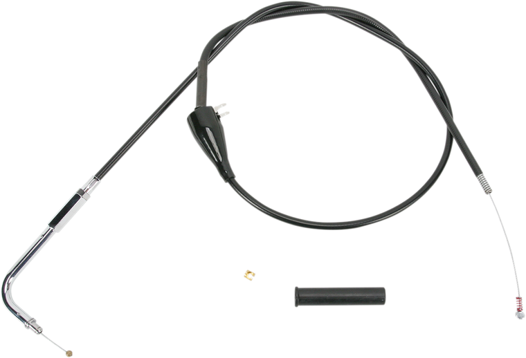 Drag Specialties - Idle Cable - 28-1/2" - Vinyl - Black Vinyl Throttle/Idle Cable - 4342602B