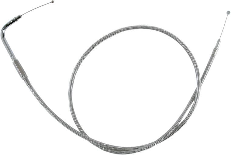 Drag Specialties - Idle Cable - 42-1/2" - Braided - Stainless Braided Idle Cable - 5342200B
