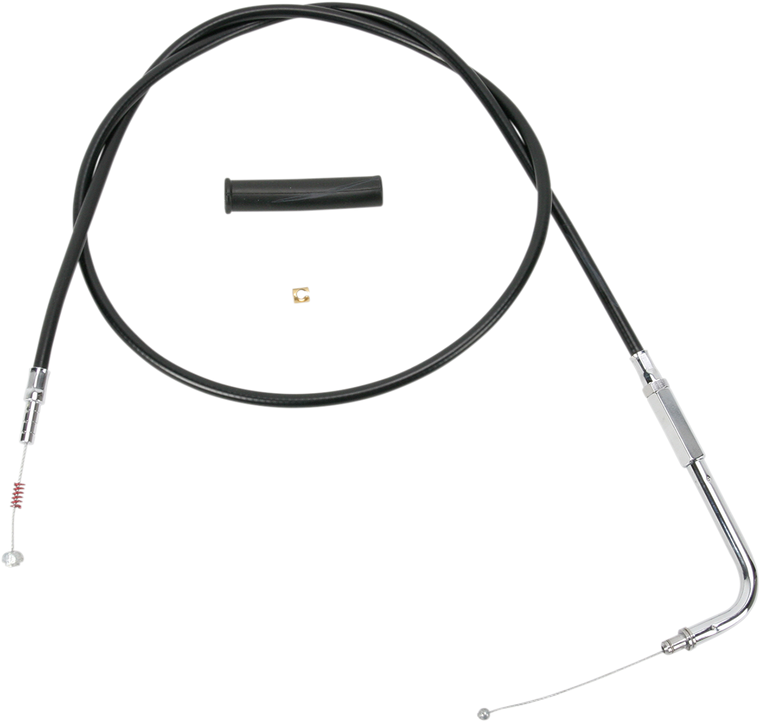 Drag Specialties - Idle Cable - 52" - Vinyl - Black Vinyl Throttle/Idle Cable - 4341152B