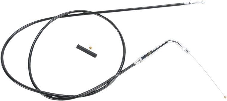 Drag Specialties - Throttle Cable - 52" - Vinyl - Black Vinyl Throttle/Idle Cable - 4331152B