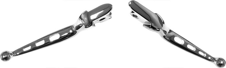 Harddrive - Custom Levers Tri-hole Chrome Touring Models 08-13 - 53818