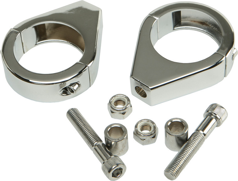 Harddrive - Turnsignal Clamps 41mm Pr Chrome - 41-034A