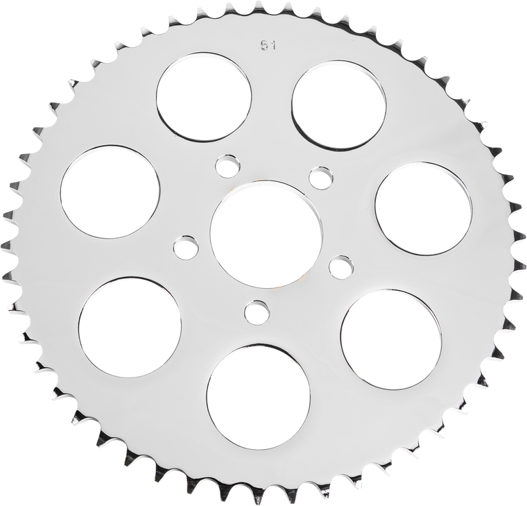 Harddrive - Chrome Rear Sprocket 51t Big Twin 00-13 - 201654