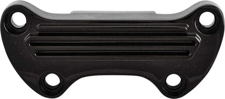Harddrive - Handlebar Clamp Black Finned W/skirt - 03-0106B