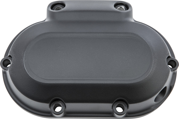 Harddrive - Trans Side Cover Flat Black 6 Twin Cam 07-17 & Dyna 06 - 302227
