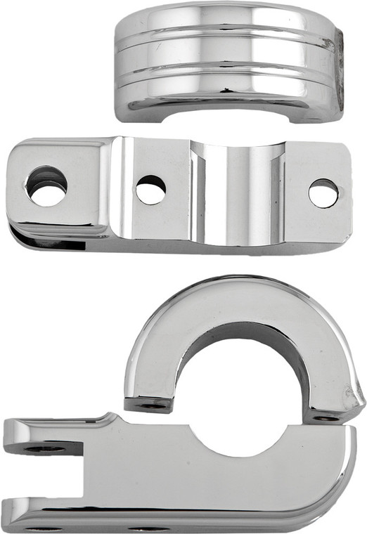 Harddrive - Footpeg Mount Clamps 1.25" Bar Chrome - P77-6004