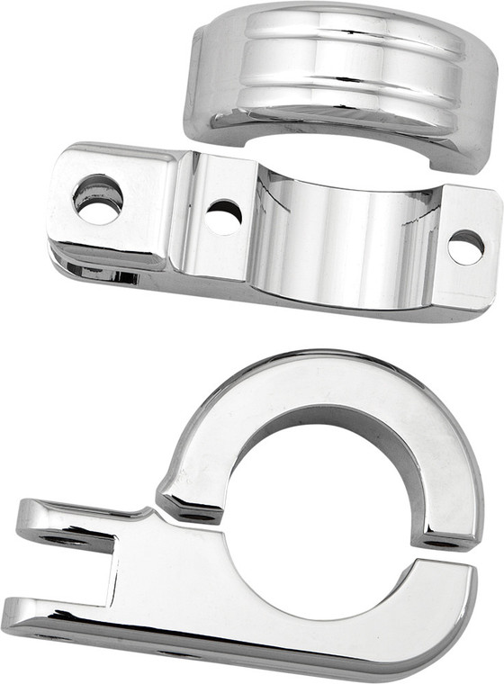Harddrive - Footpeg Mount Clamps 1.5" Bar Chrome - P77-6005