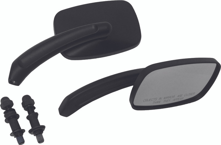Harddrive - Mirrors Black Rectangle Black - 18-138