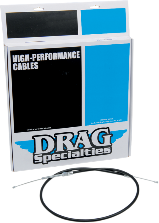 Drag Specialties - Clutch Cable - Vinyl - High-Efficiency Black Vinyl Clutch Cable - 4320600HE