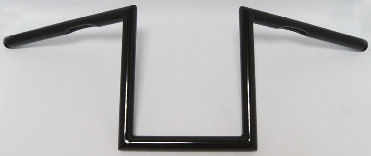 Harddrive - Z-bar One Inch Dimpled 10 Inch Gloss Black - 21-234GB