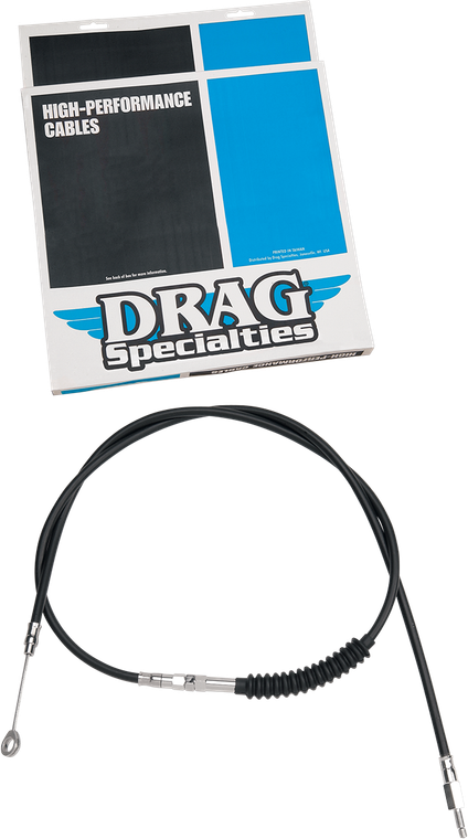 Drag Specialties - Clutch Cable - Vinyl - High-Efficiency Black Vinyl Clutch Cable - 4322402HE