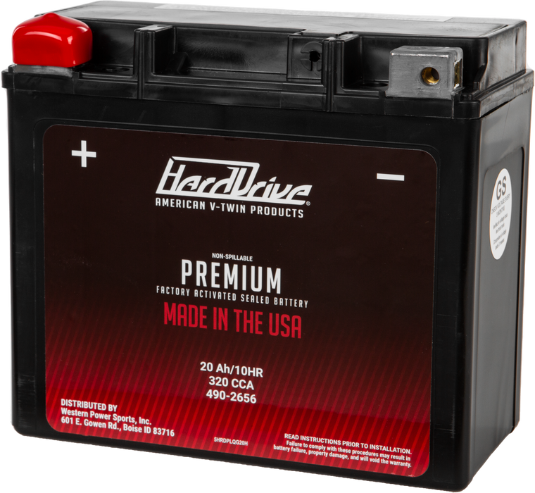 Harddrive - Gyz20h / Ytx20h Premium Battery - HRDM72RGH
