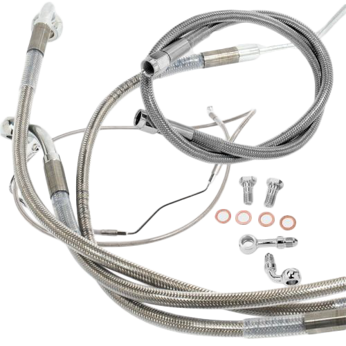 Hawg Halters Inc - Brake Line Adaptor Kit W/ Abs Softail Fwrd Cntrls - BHK-040-B