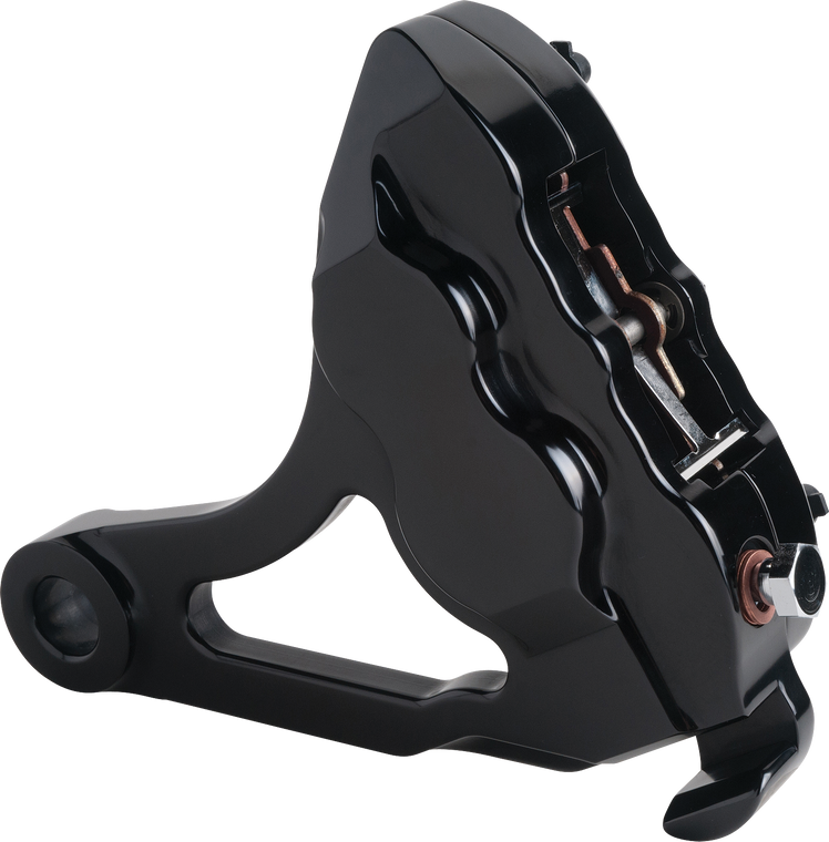 Hawg Halters Inc - 4 Pist Rear Caliper Assm Black St 08-17 - RKSTAB508