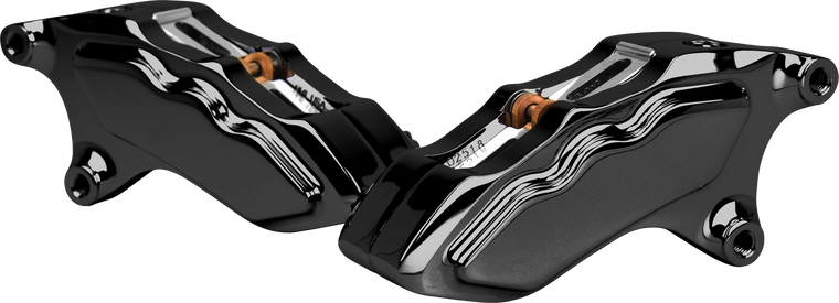 Hawg Halters Inc - 6 Pist Front Dual Caliper Kit Black W/ 11.8" Rotor - FKDDAB6018D
