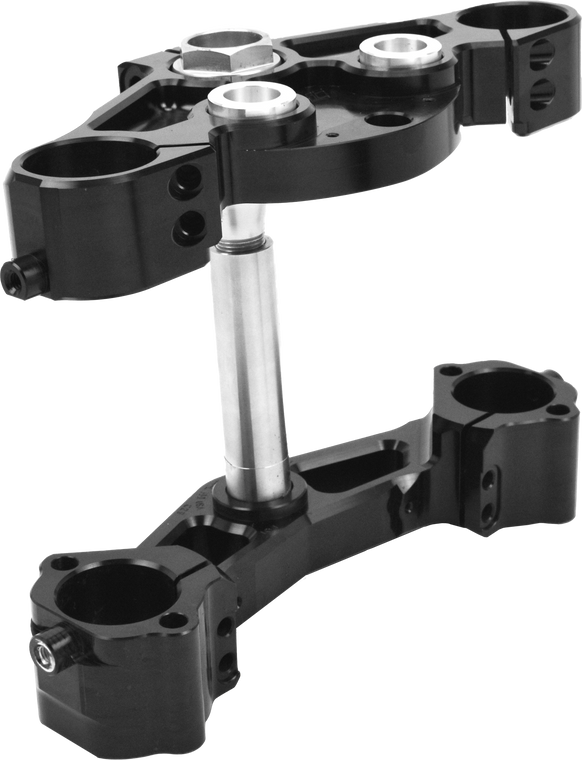 Hawg Halters Inc - Dominator Tree Set Stock Repl Black Flt 14-up 49mm - 49FLAR3-SR14