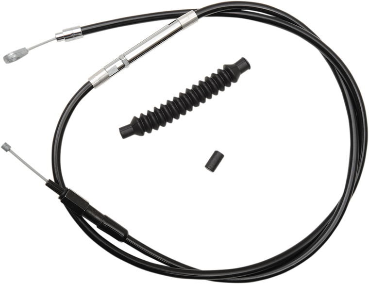 La Choppers - Clutch Cable - 15" - 17" Ape Hanger Handlebars - Black Vinyl - Black Vinyl Clutch Cable  - LA-8005C16B