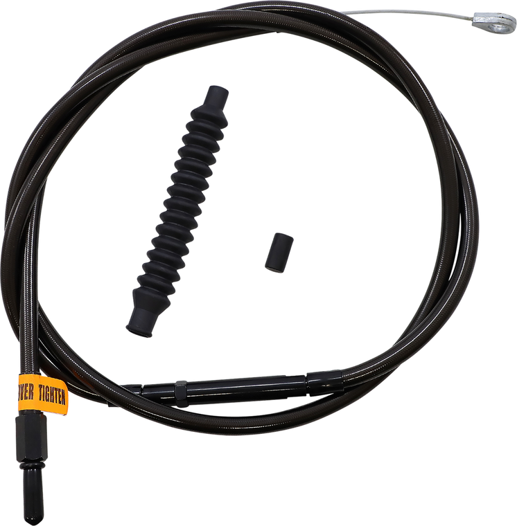 La Choppers - Clutch Cable - 12" - 14" Ape Hanger Handlebars - Midnight - Midnight Braided Clutch Cable  - LA-8010C13M