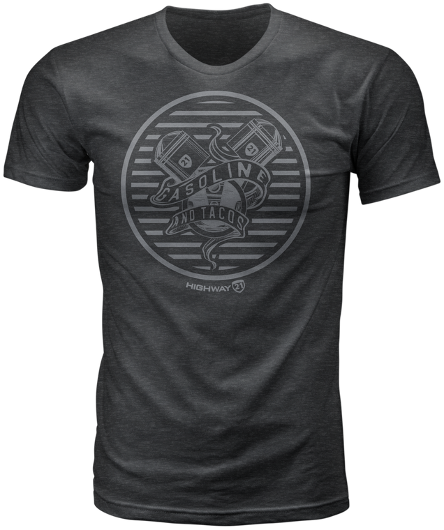 Highway 21 - Gasoline Tee Charcoal Sm - 489-2000S