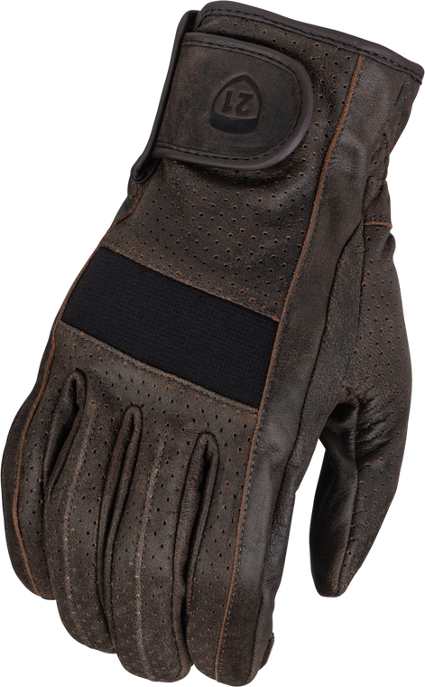 Highway 21 - Jab Perforated Gloves Brown 5x - 489-00435X