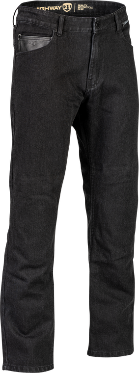 Highway 21 - Stronghold Jeans Black Sz 38 Tall - 489-12238T