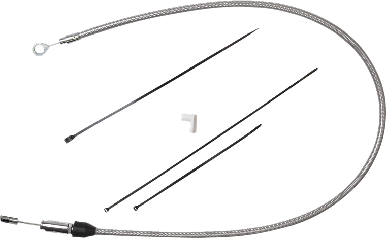 Drag Specialties - Clutch Cable - Upper - 34" - Stainless Steel - Upper Clutch Cable - 5323400HE