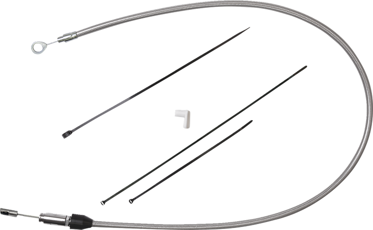 Drag Specialties - Clutch Cable - Upper - 44" - Stainless Steel - Upper Clutch Cable - 5323410HE