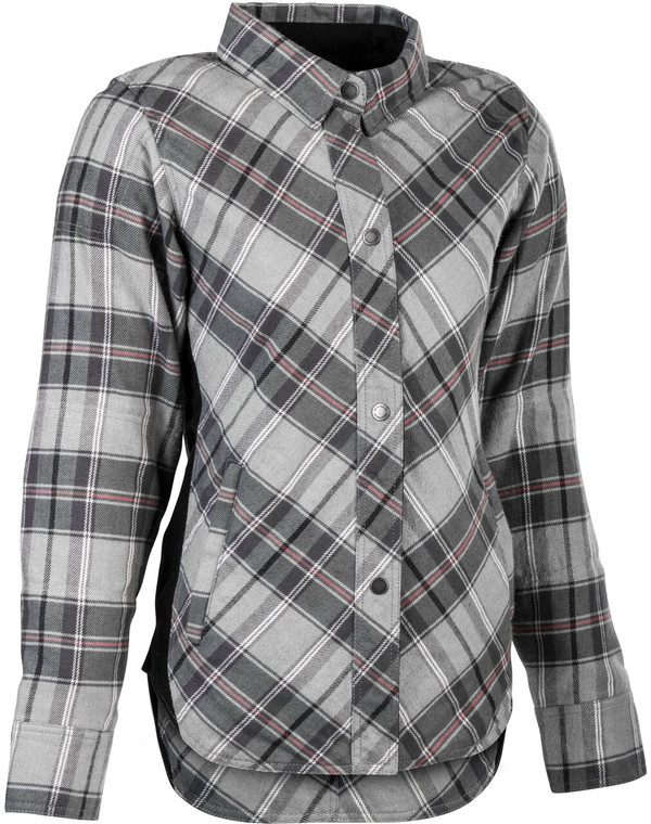 Highway 21 - Women's Rogue Flannel Pink/grey Md - #6049 489-1451~3