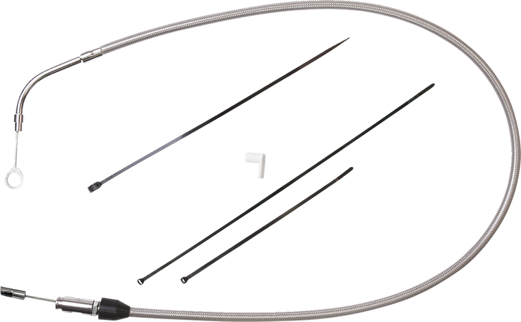 Drag Specialties - Clutch Cable - Upper - 43" - Stainless Steel - Upper Clutch Cable - 5323504HE