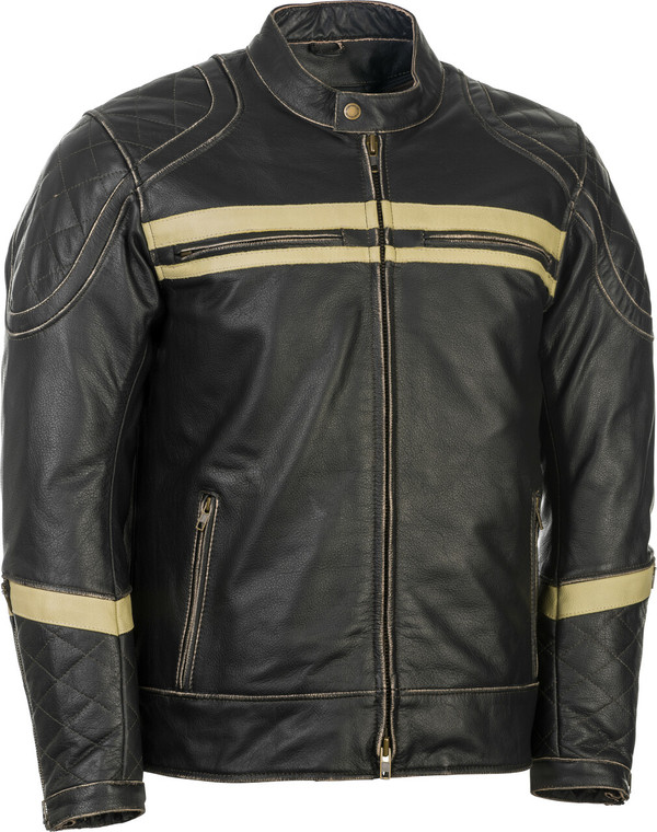 Highway 21 - Motordrome Jacket Antique Black Xl - 489-1028X