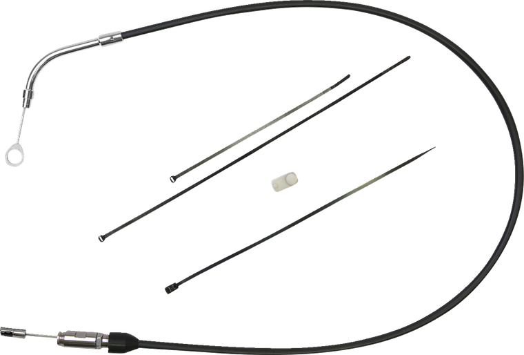 Drag Specialties - Clutch Cable - Upper - 39" - Black/Chrome - Upper Clutch Cable - 4323500HE