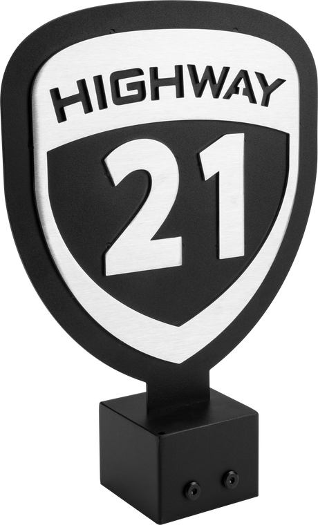 Highway 21 - Helmet Tree Header Sign - 489-9910