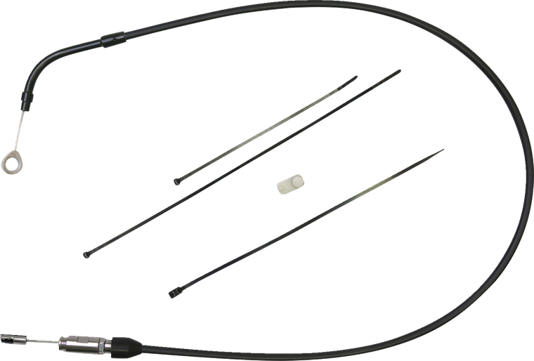 Drag Specialties - Clutch Cable - Upper - Bent Tube - 41" - Black/Black - Upper Clutch Cable - 6323502HE