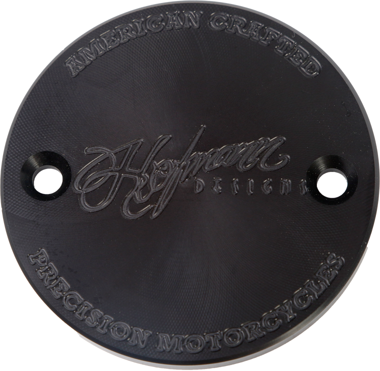 Hofmann Designs - H/d Billet Timer Cover Black M8 - HDB-1011B