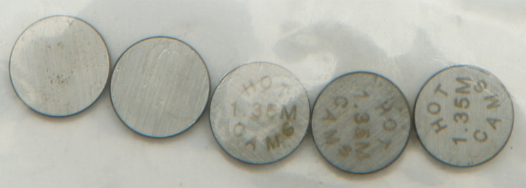 Hot Cams - Valve Shims 7.48x1.35mm 5/pk - 5PK748135