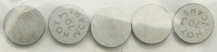 Hot Cams - Valve Shims 9.48x2.70mm 5/pk - 5PK948270