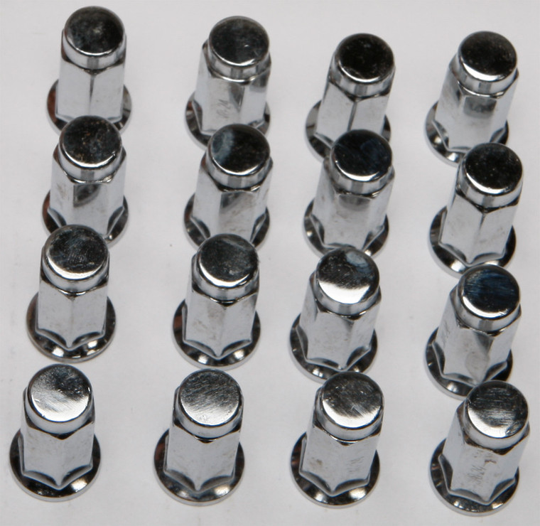 Itp - 16/pk 3/8"-24 Flat Base Chrome Lug Nuts - ALUG11BX