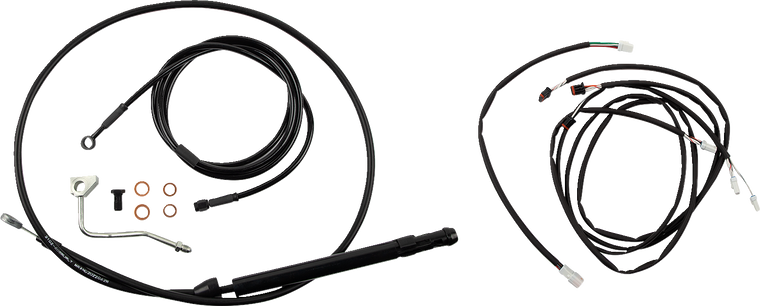 Burly Brand - Control Kit - Gorilla Ape Hanger - 18" - Black - Touring Model Control Kit - B30-1310