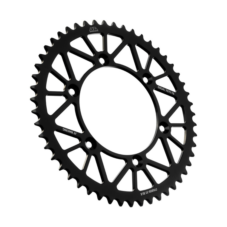 Jt - Rear Racelite Sprocket Alum 51t-520 Blk Kaw/suz - JTA808.51BLK