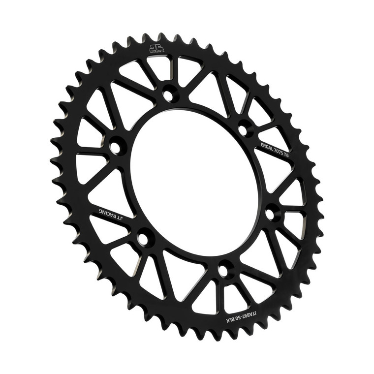Jt - Rear Racelite Sprocket Alum 50t-520 Blk Hus/husq/ktm - JTA897.50BLK