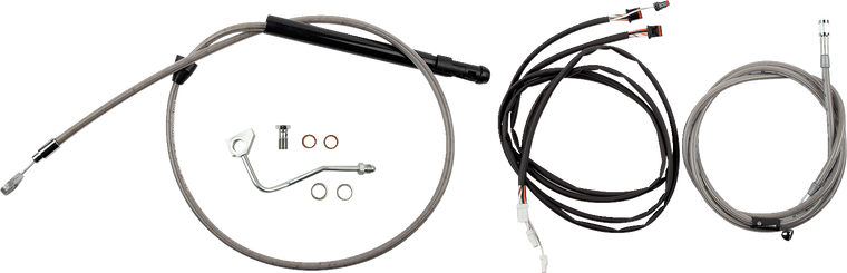 Burly Brand - Control Kit - Bagger - 13" - Stainless Steel - Touring Model Control Kit - B30-1316