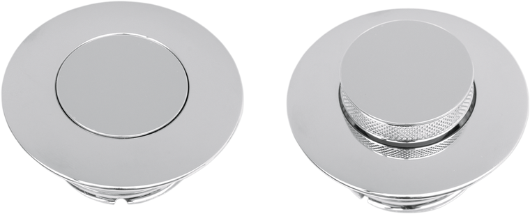 Drag Specialties - Cap - Large - Vented Pop-Up - Chrome - Pop-Up Gas Cap - T03-0336-A